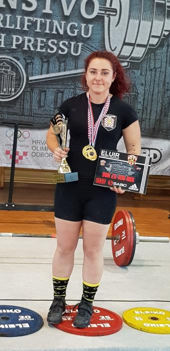 Suhopoljčanka Kristina Horvat, članica Powerlifting kluba Virovitica najjača je Hrvatica