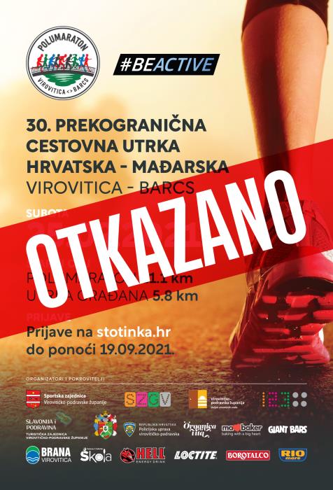 OTKAZANA 30. prekogranična cestovna utrka Virovitica-Barcs