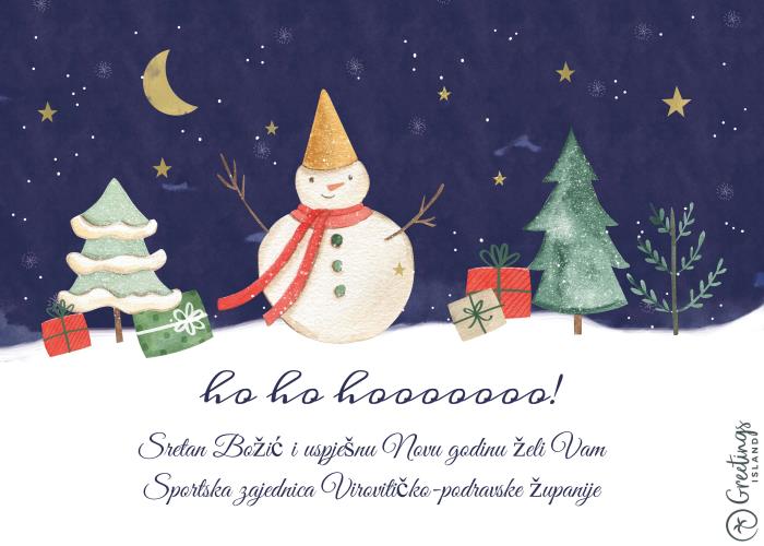 ČESTITKA Sretan Božić i uspješnu Novu godinu želi Vam Sportska zajednica Virovitičko-podravske županije
